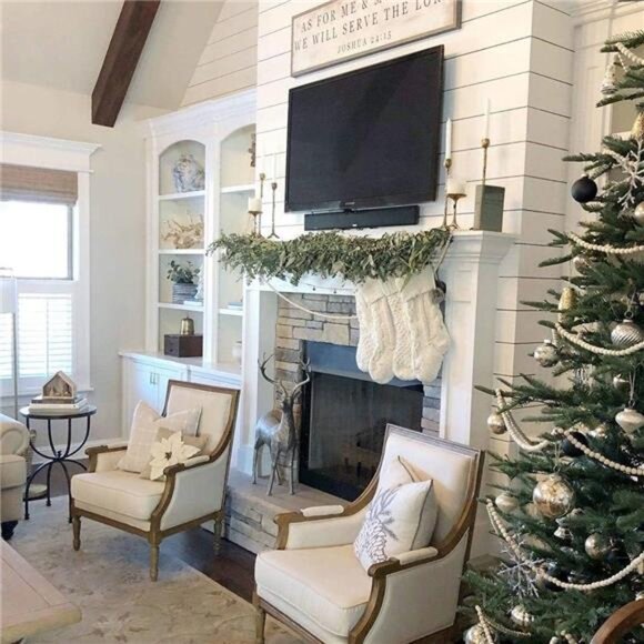 4 Pack Christmas Stockings 18 Inches Large Size Cable Knitted Stocking Gifts - Picture 5 of 7